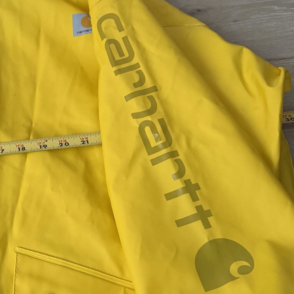 Carhartt Yellow Rain Jacket - New Old Stock, Vintage, Men Size Large Tall - Picture 6 of 11